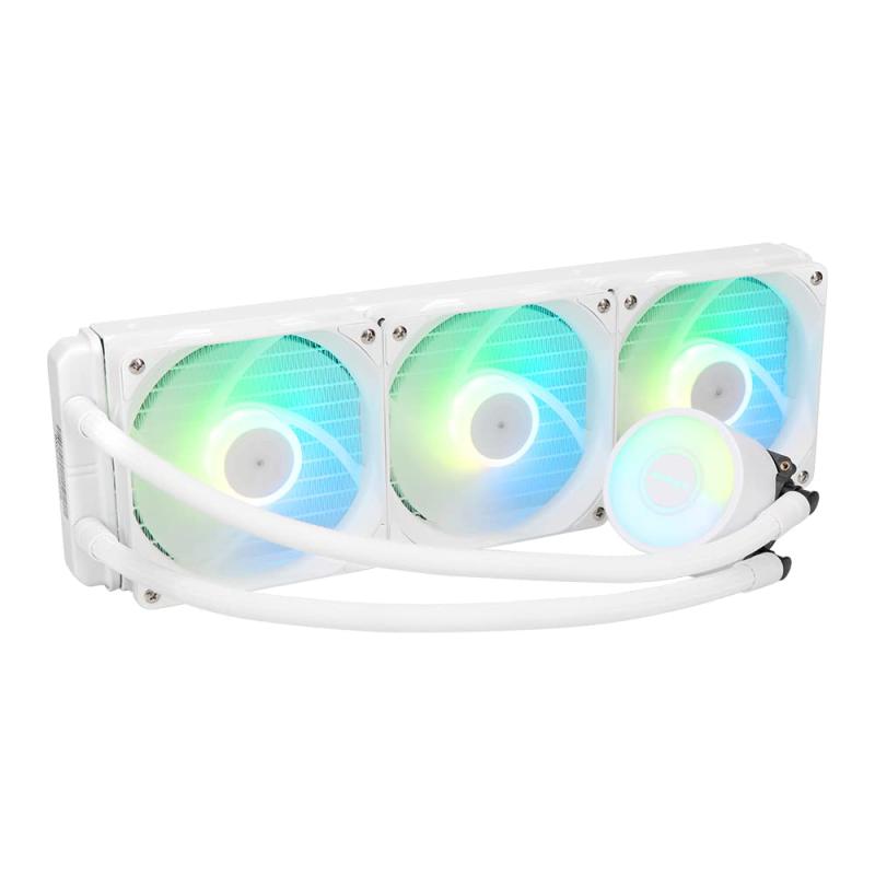 ƥå ʰ׿CPU顼 360mm ARGB LED 120mm3 ǥ³ ߥ˥緿饸 ̵Ƽ١ץ졼 ۥ磻 OWL-LCP360ARGB-WH