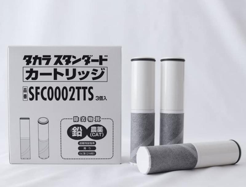 【正規品】SFC0002TTS 取換用カートリッジ（3個入り） 浄水器内蔵ハンドシャワー水栓用