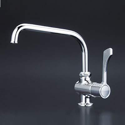 樂天商城 - KVK ワンタッチハンドル付立型自在水栓（L＝240mm） K1802R2