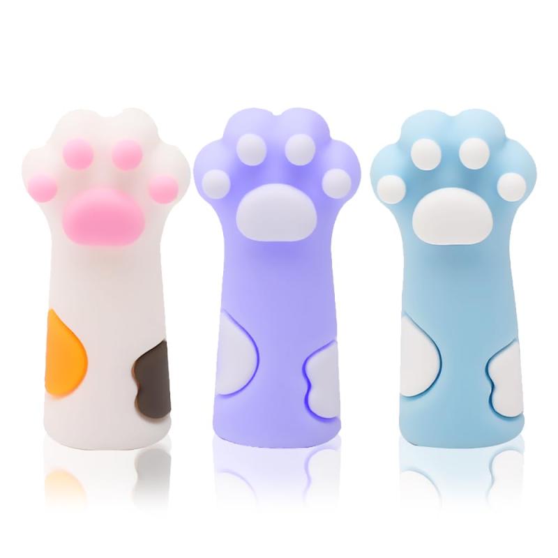 樂天商城 - 鉛筆キャップ 猫足の鉛筆エクステン 可愛い 耐衝撃 衝突防止 シリコン 傷害削減 学生用品 えんぴつホルダー 猫足 開閉式えんぴつホルダー えんぴつスリーブ ソフト 静電気防止 落下ぼうし