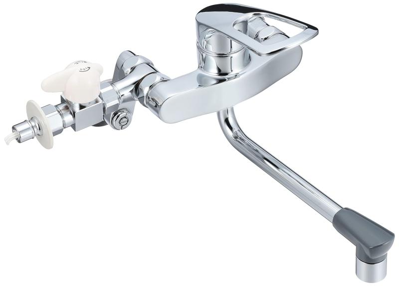 樂天商城 - SANEI(サンエイ) キッチン用 シングル混合栓 湯・水の分岐 オールメッキ エコ 節約 K17111ED-13