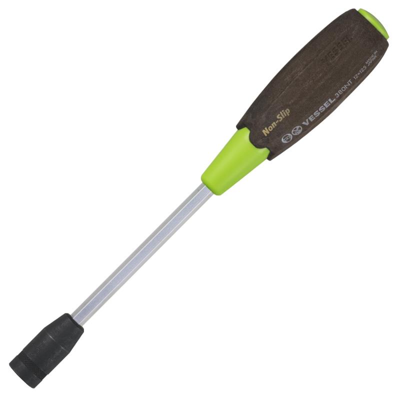 ベッセル(VESSEL) ウッディ ナットドライバー ノンスリップグリップ 六角ボルト・ナット用 対辺12x125 B-380NT