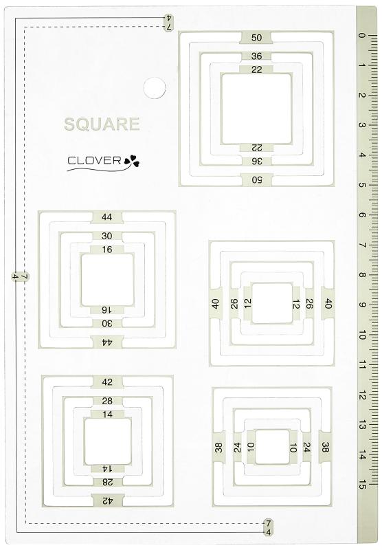 樂天商城 - Clover ピーステンプレート 正方形 57-999