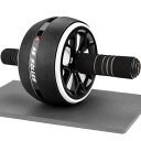 腹筋ローラー 膝マット付き アブホイール 静音 一輪 腹筋 トレーニング器具 筋トレグッズ エクササイズローラー 体幹 ストレッチ ダイエット器具 男性/女性 ...