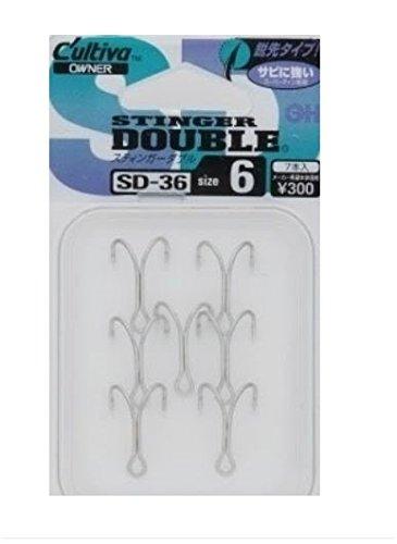 OWNER(オーナー) ダブルフック SD-36 スティンガーダブル 6号 11578