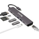 Plugable USB-C ハブ 7-in-1 USB-C 対応マルチアダプター イーサネット付(4K HDMI、USB 3.0 ポートx2、SD/microSD カードリーダー、92W 充電)