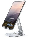 折り畳み式 タブレット スマホ 兼用 スタンド ホルダー 角度調整 iPad用 stand : アルミ 合金製 卓上 縦 横置き すたんど タブレット 置き台 YouTube 動画 テーブル デスク 持ち運び 4~13 イン(2)