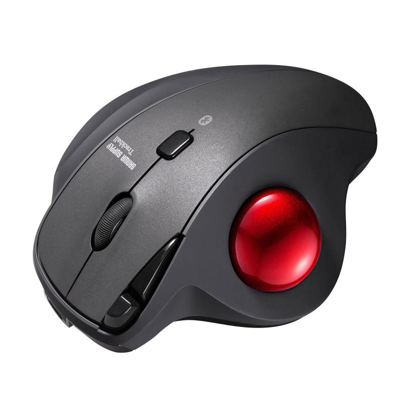 サンワサプライ(Sanwa Supply) Bluetoothトラックボール(静音・5ボタン・親指操作タイプ) MA-BTTB186BK ブラック