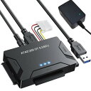 SATA USB 変換ケーブル SATA IDE USB変換アダプター 2.5インチ/3.5インチ HDD/SSD/光学ドライ 6TBまで データお引越し Windows10/Mac OS UASP 5Gbps高速