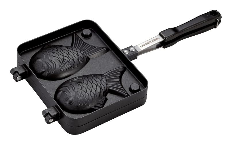 キャプテンスタッグ(CAPTAIN STAG) ホットサンドメーカー ホットサンドトースター たい焼き器 キャストアルミ ふっ素樹脂加工 直火 UG-3008/UG-3089