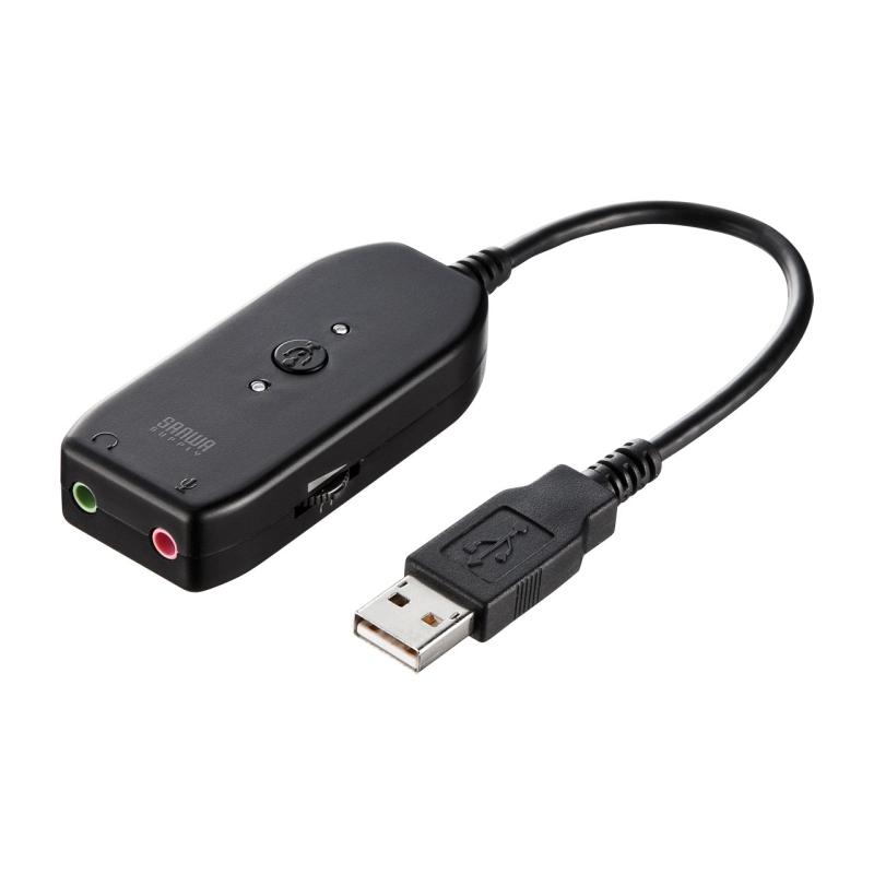 Rakuten - サンワサプライ USBオーディオ変換アダプタ 3.5mmステレオミニプラグ-USB A MM-ADUSB3