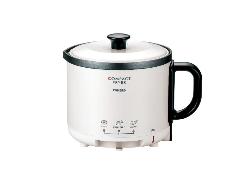 TWINBIRD(ツインバード) 電気フライヤー コンパクト 0.5L 卓上 家庭用 温度調節機能 一人暮らし 揚げ物..
