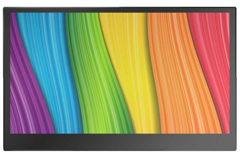 樂天商城 - KEIAN 恵安 13.3型 ADSパネル 量子ドット技術採用 モバイルモニター カバースタンド&レザーケース付属, ブラック