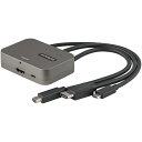 StarTech.com 3in1 HDMIマルチ変換アダプタ／3入力（USB-C Mini DisplayPort HDMI） - 1出力（HDMI）／会議室ディスプレイアダプタ／4K60Hz HDR CDPHDMDP2HD