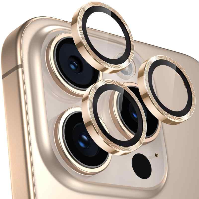 乐天商城 - 【4枚入り】レンズカバー iPhone16 Pro/16 Pro Max用 カメラ保護 9H強化ガラス アルミ合金 アイフォン16Pro/16Pro Max カメラフィルム 耐衝撃 露出オーバー防止 黒縁取り 超高透過率 いphone16pro/いpho