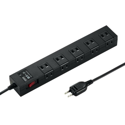 サンワサプライ 電源タップ 10個口・2P (1m) たくさん挿せるレイアウト 雷ガード 一括集中スイッチ 裏面マグネット スイングプラグ ブラック TAP-SP2110-1BK サンワサプライ 電源タップ 10個口・2P (1m) たくさん挿せるレイアウト 雷ガード 一括集中スイッチ 裏面マグネット スイングプラグ ブラック TAP-SP2110-1BK