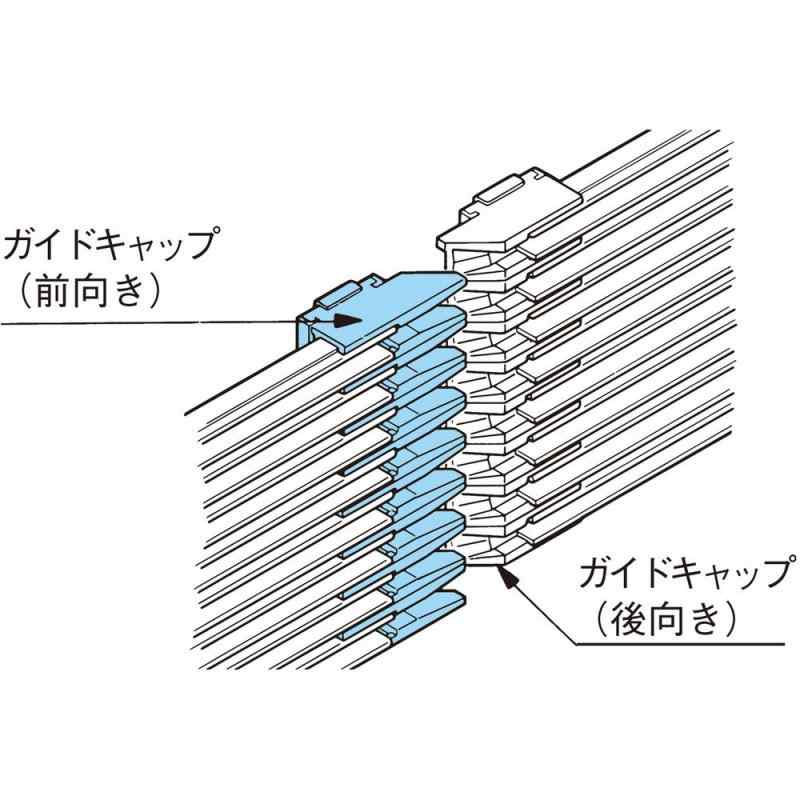 Panasonic ガイドキャップ(前向き45°用) DH5846K 絶縁トロリー