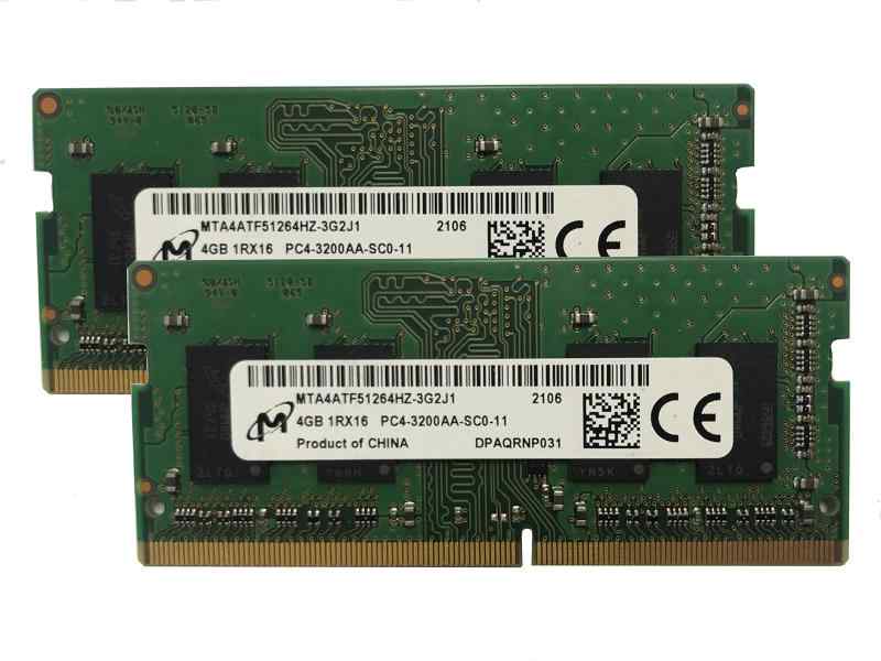 MICRON 8GB å (2 x 4GB) DDR4 3200MHz PC4-25600 1.2V 1R x 16 SODIMM Ρȥѥ RAM ⥸塼 MTA4ATF51264HZ-3G2J1 OEMѥå