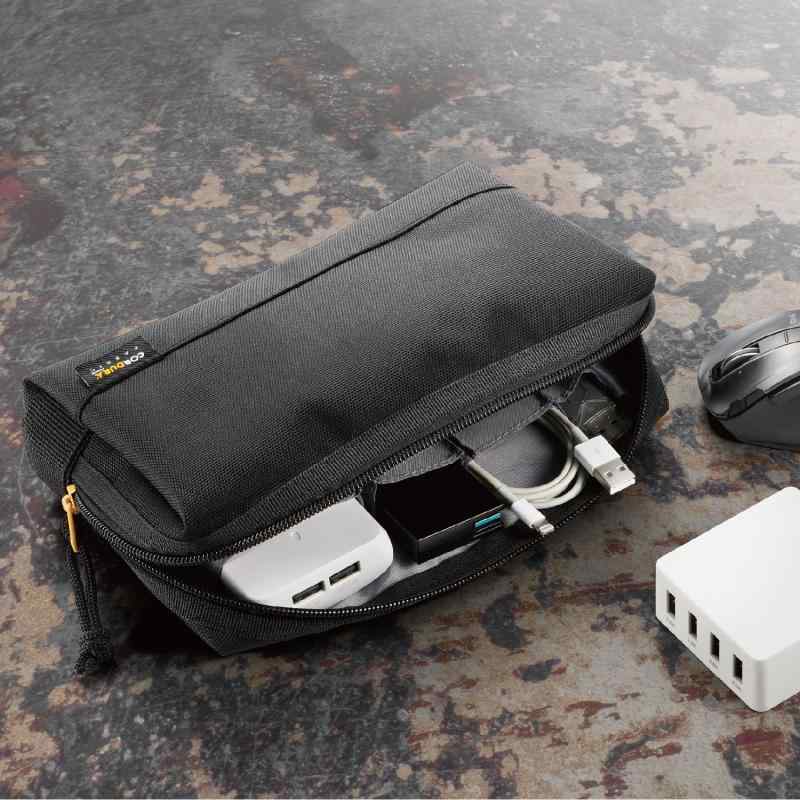 ガジェットポーチ ガジェット ポーチ 大容量 CORDURA1000 (撥水 高耐久) 6つの仕切りポケット付き ブラック BMA-CDGP01BK tomstore-10700017 TOMstore サンプル画像2