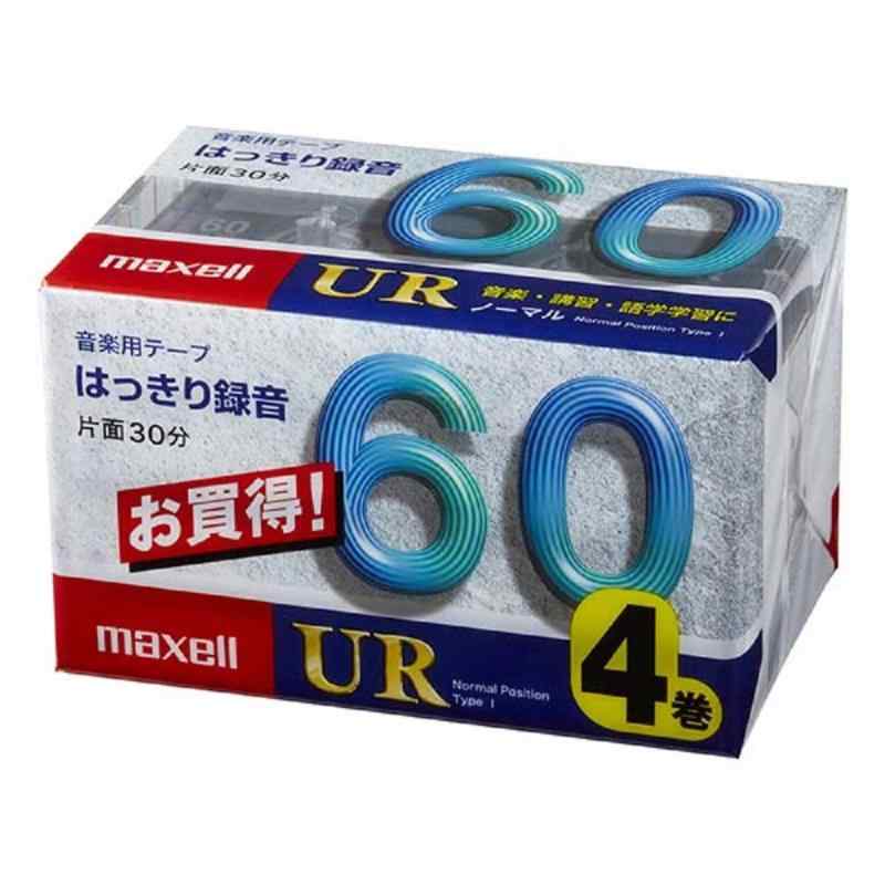 Rakuten - マクセル カセットテープ(60分/4巻パック) UR-60M 4P