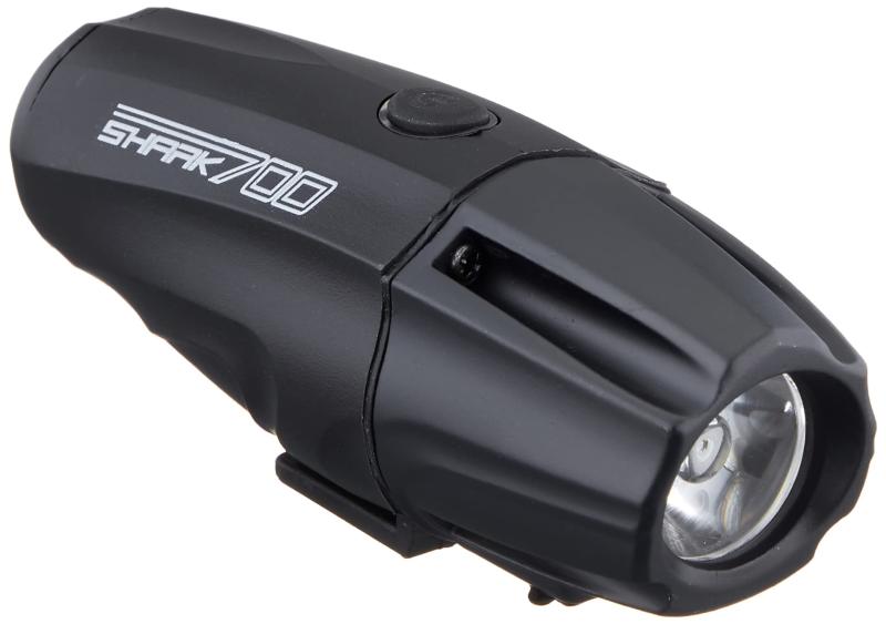 FORCE(フォース) 自転車用 ヘッドライト SHARK 700ルーメン USB充電式 ブラック 80107