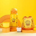 水筒 子供 500ml 3way 316ステンレスライナー かわいい外観 耐久性 防滴蓋 ストロー 魔法瓶 こども キッズ 小学生 幼稚園 保温保冷 可愛い 子ども 手提 肩掛け 女の子 男の子 (イエローダック)(3)