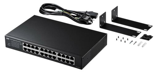 サンワサプライ Giga対応スイッチングハブ(24ポート) ループ検知機能つき LAN-GIGAH24L サンワサプライ Giga対応スイッチングハブ(24ポート) ループ検知機能つき LAN-GIGAH24L