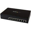 StarTech.com 8ポートギガビット(1000Base-T)対応アンマネージスイッチ 7ポートPoE給電(Power over Ethernet)対応スイッチングハブ IES81000POE