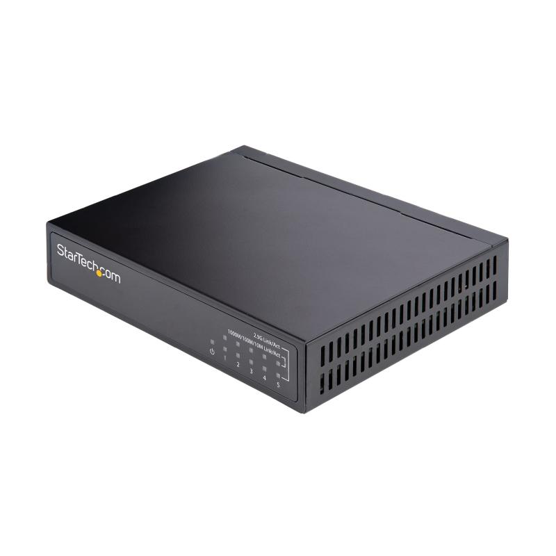 スターテック StarTech.com 2.5G対応アンマネージドスイッチ/5ポートLAN切替器/2.5GBASE-T スイッチングハブ/イーサネットスイッチ/デスク &amp; 壁面設置/10、100、1000Mbpsデバイスと下位互換/オールメ