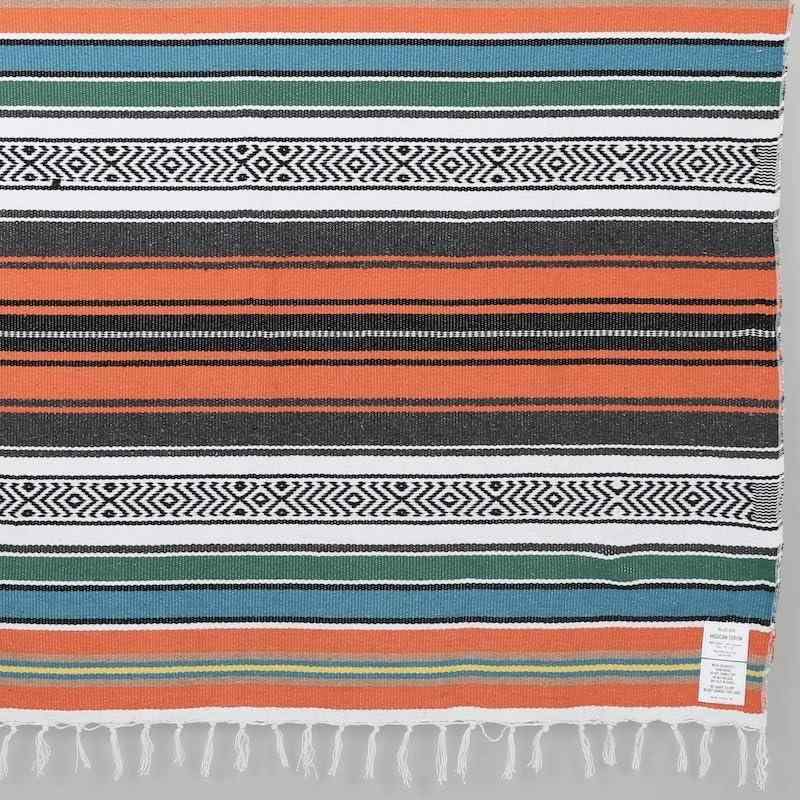 ダルトン(Dulton) メキシカン スロー オレンジ 多目的に使えるメキシカンパターンのブランケット マルチクロス アウトドア 1750×1250mm G21-0318OR