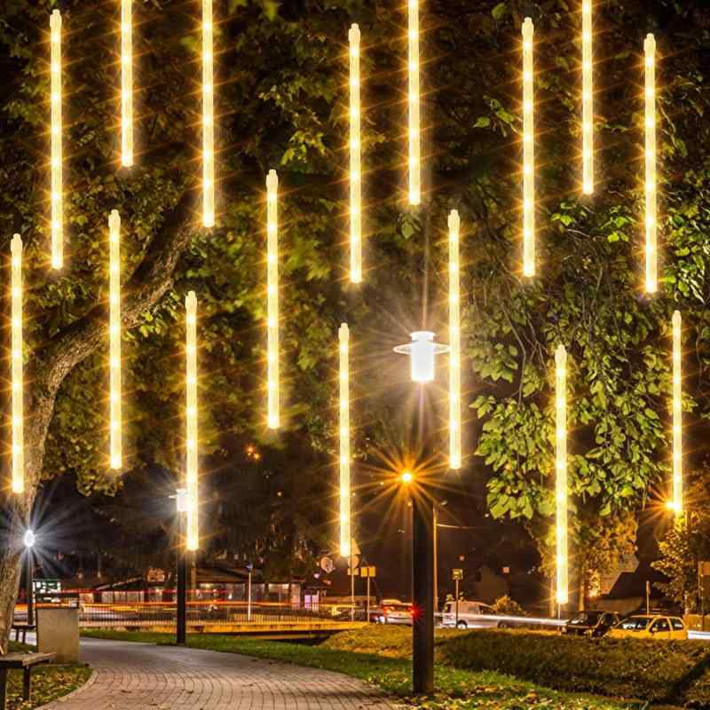 樂天商城 - イルミネーション LED 流星 レインライト クリスマスツリー 屋外 おしゃれ 庭 アウトドア 省エネ 防水 イルミネーション LEDガーデン ストリング 流星シャワー クリスマス フェスティ