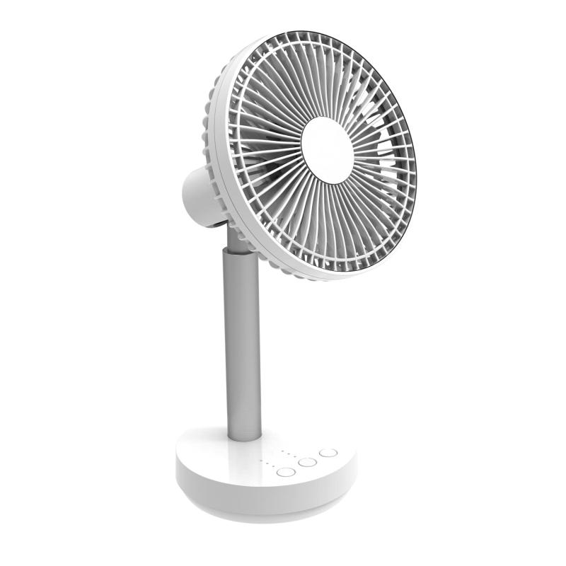 トップランド 卓上扇風機 デスクファン どこでもFAN 自動首振り角度調節 3電源対応 (AC/USB/別売乾電池) 省エネ設計 切タイマー搭載 ホワイト SF-DFK18WT