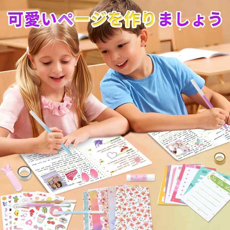 MITUKE 文房具セット 女の子 日記帳セット ノート セット 小学生 女の子 プレゼント スクラップブックキット ジャーナル ダイアリー システム手帳 自由帳 手帳キット tomstore-10947516 TOMstore サンプル画像3