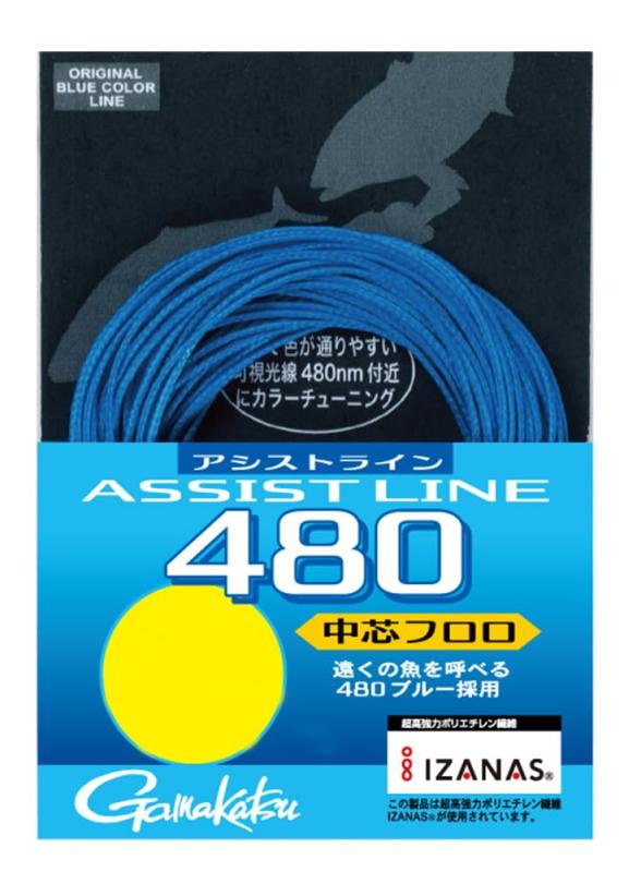 樂天商城 - がまかつ(Gamakatsu) アシストライン480(中芯フロロ)3m AL003 15号