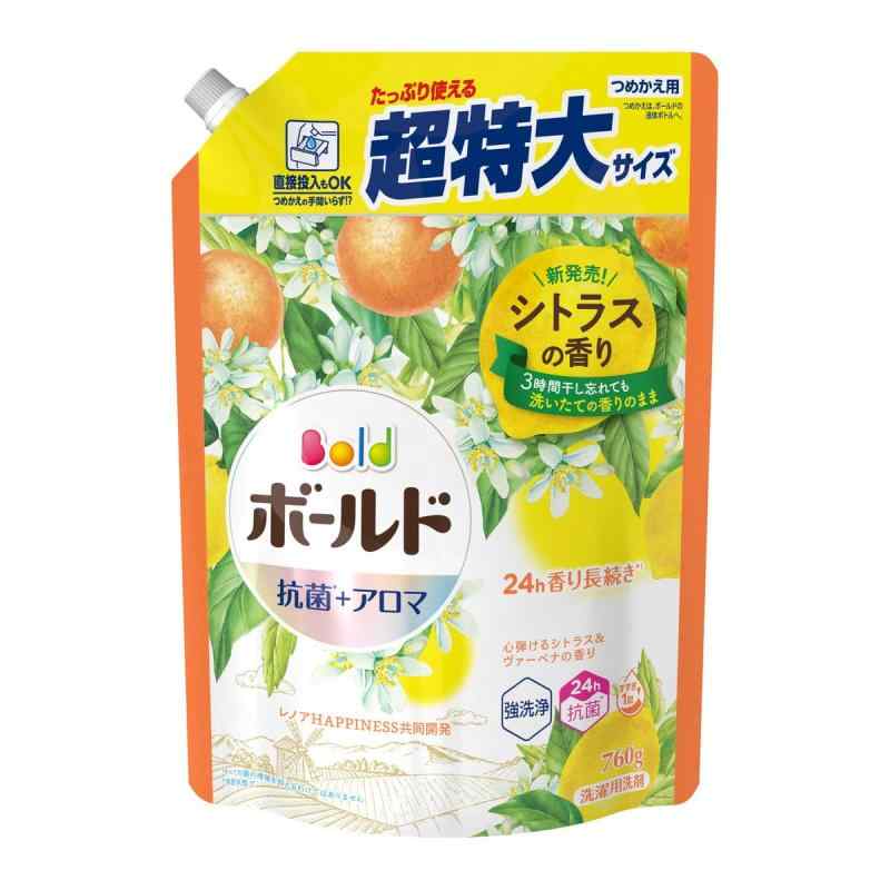 ボールド ジェル シトラス&amp;ヴァーベナ 詰め替え 超特大 760g