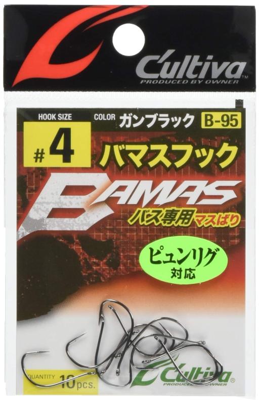 OWNER(オーナー) B-95 バマスフック No.12306 #4 釣り針(4)