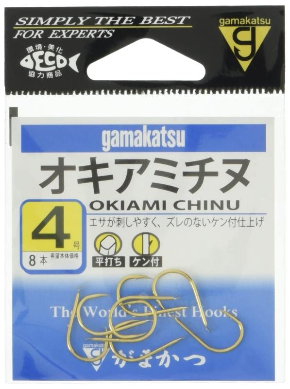 樂天商城 - がまかつ(Gamakatsu) オキアミ・チヌ フック 金 4号 釣り針
