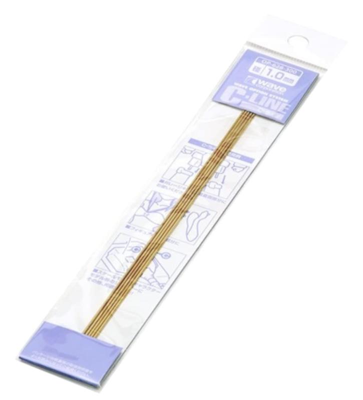 ウェーブ(Wave) オプションシステムシリーズ C・ライン 径1.0mm 5本入 ホビー用素材 OP-628オプションシステムシリーズロボットやフィギュアなどの接合部の補強に使用できる真ちゅう線アンテナ表現や手作りのヒンジの軸など、まさに...