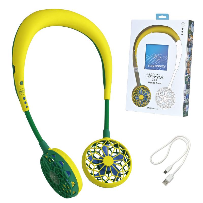 SPICE OF LIFE 携帯扇風機 WFan ダブルファン ハンズフリー