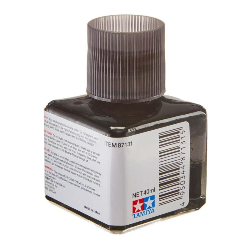 TOMstoreのタミヤ アクリル スミ入れ塗料 40ml ブラック 87131-000｜アングル2