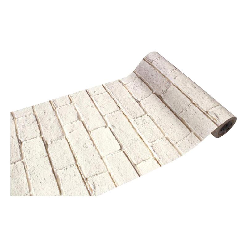 カモ井加工紙 mt casa マスキングテープ インテリア用テープ 白レンガ 230mm×5m 貼ってはがせる 壁 床 ..