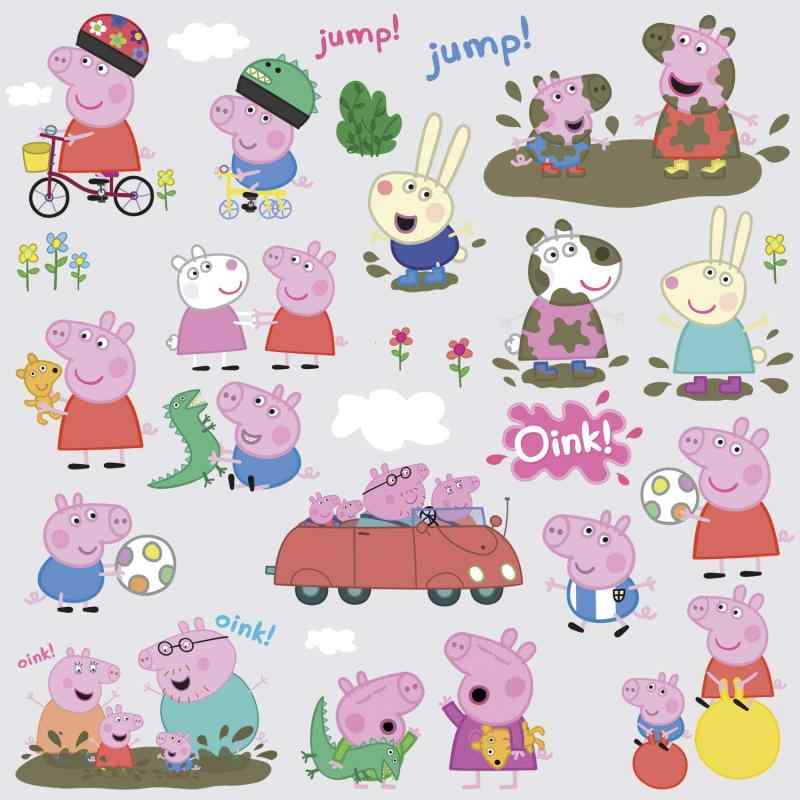 RoomMates RMK3183SCS Peppa The Pig 剥がして貼るウォールデカール