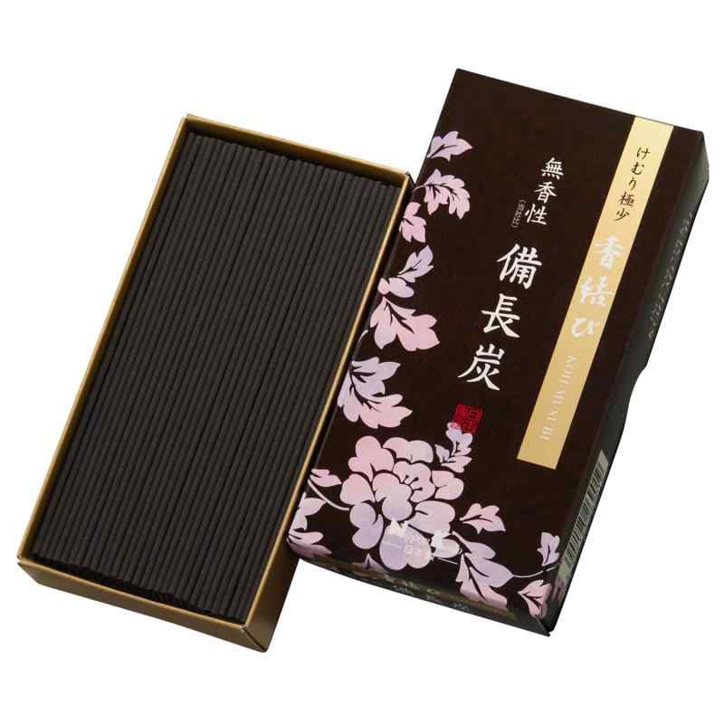 樂天商城 - 日本香堂(Nippon Kodo) 香結び 無香性備長炭 バラ詰 110g