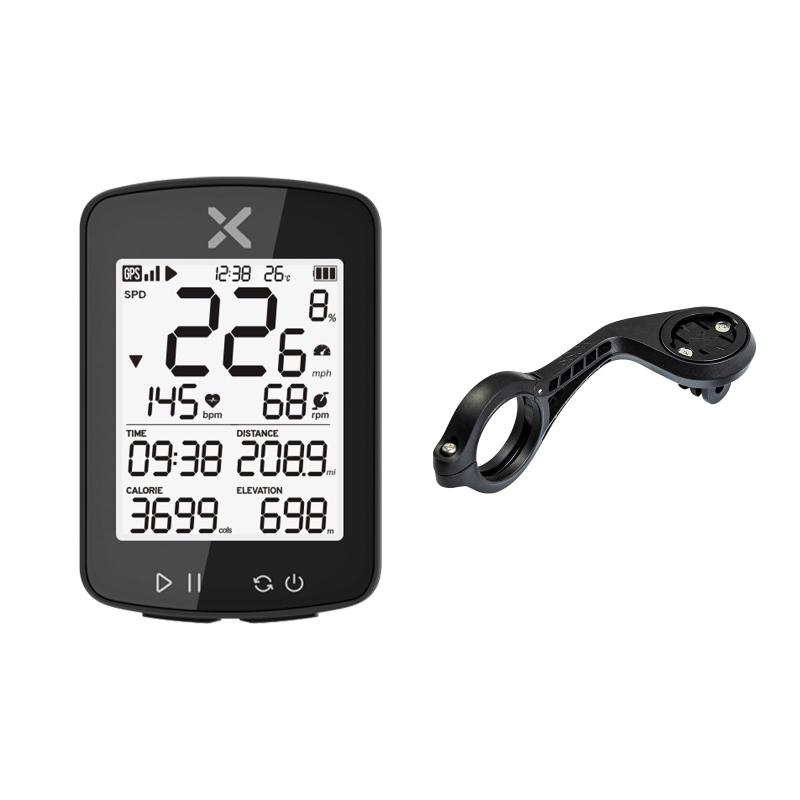 G Gen2 サイクルコンピュータセット GPS サイコン マウント 無線 サイコン 2.2インチ Type-C充電 ANT Bluetooth対応 ワイヤレス 無線 日本語説明書付き