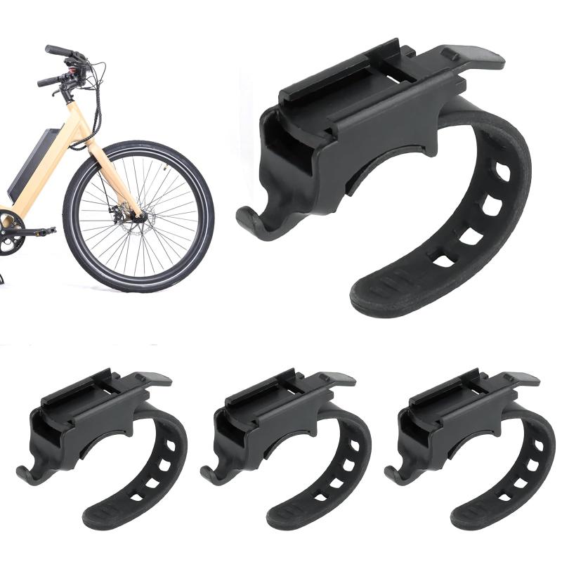 自転車 ライトホルダー 4個セット 自転車懐中電灯ランプホルダー 自転車ライトマウントブラケット 調整可能なヘッドライトホルダーバイ..
