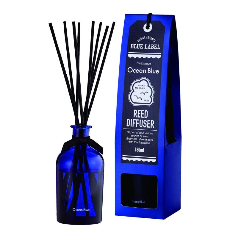 ブルーラベル ブルー リードディフューザー180mL オーシャンブルー(ルームフレグランス 約2-3ヶ月 海の..