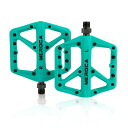 マウンテンバイクペダル ノンスリップ MTB ロード用 ナイロンファイバー製 自転車 軽量 幅広 フラット プラットフォーム サイクリング MTB アクセサリー...