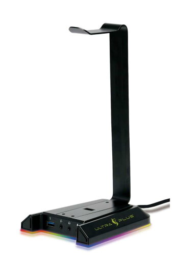 プリンストン ULTRA PLUS ヘッドセットスタンド Virtua7.1chサラウンド対応 USB3.0×2 オーディオ端子 RGBライティング UP-HSSD プリンストン ULTRA PLUS ヘッドセットスタンド Virtua7.1chサラウンド対応 USB3.0×2 オーディオ端子 RGBライティング UP-HSSD