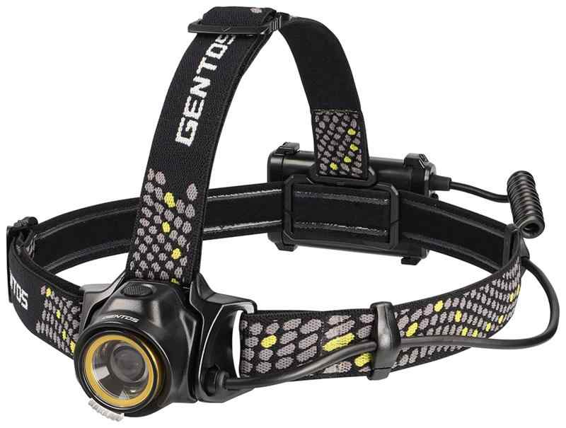 GENTOS(ジェントス) LED ヘッドライト 【明るさ360ルーメン/実用点灯7.5時間/後部認識灯】 単3形電池3..