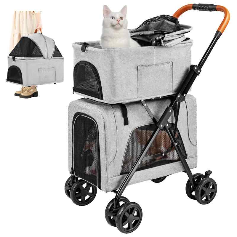 マザーカートプレミアム 二段式 犬用カート ペットカート キャリーカート